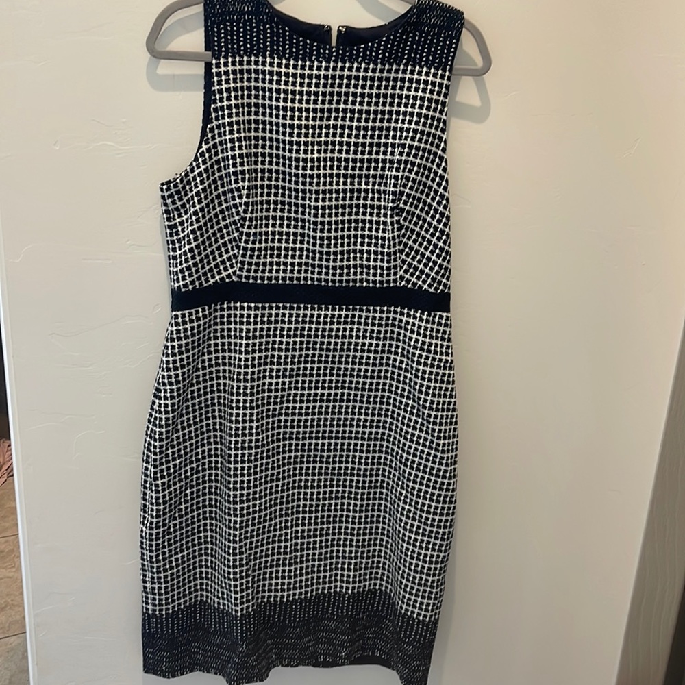 J. Crew Navy and White Dress Size 12T